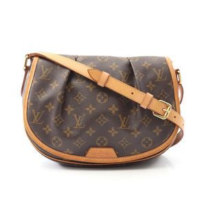 USED Louis Vuitton Menilmontant PM Brown Shoulder Bag